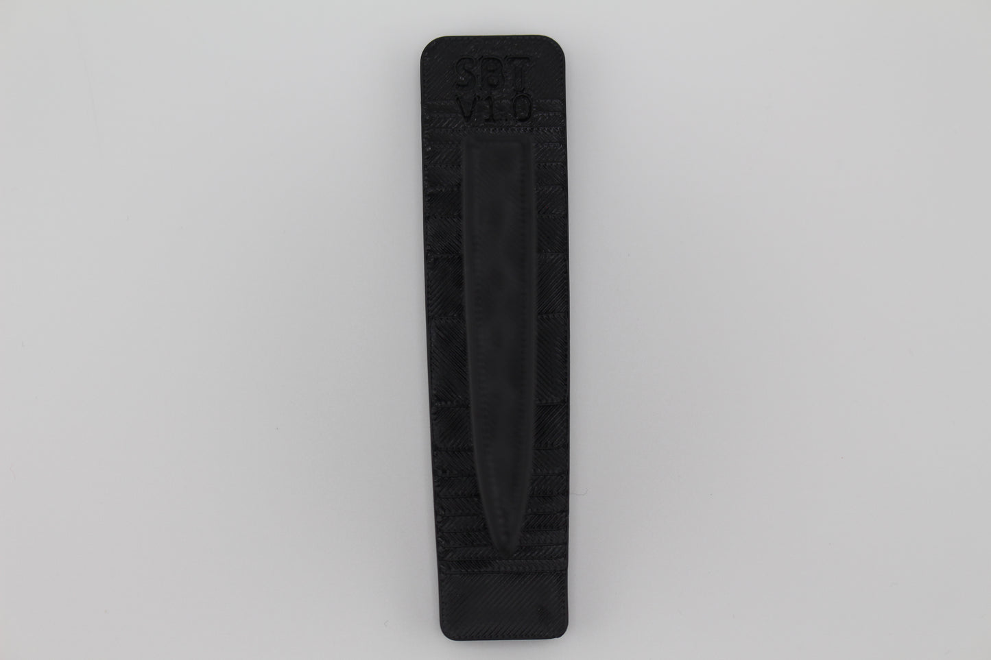 Top view of Cicada Research SB Tactical SBT full-length Devoid plug displayed on a gray background