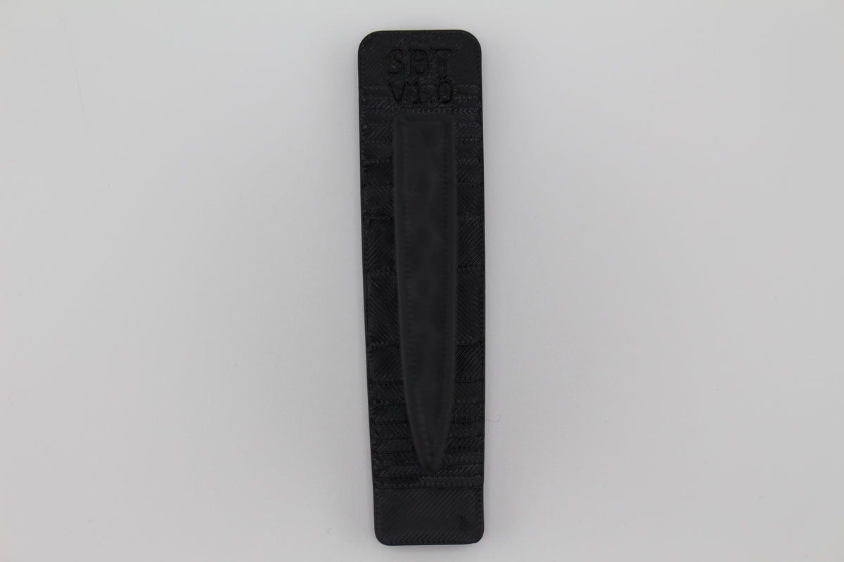 Top view of Cicada Research SB Tactical SBT full-length Devoid plug displayed on a gray background